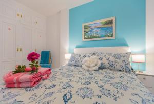 Postel nebo postele na pokoji v ubytování Apartamento Bella Lucia
