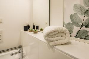 Ένα μπάνιο στο Serviced Apartment München-Messe/G +48 φωτογραφίες