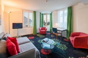 Μια τηλεόραση ή/και κέντρο ψυχαγωγίας στο Seehotel Gotthard