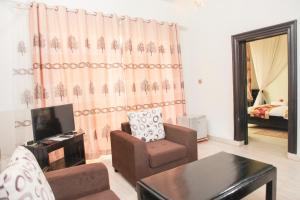 O zonă de relaxare la Hotel Kangaroo Bujumbura