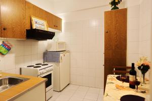 Kuchyňa alebo kuchynka v ubytovaní Kleisthenes' apartment + 14 fotografií