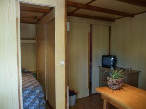 Televízia a/alebo spoločenská miestnosť v ubytovaní Camping Ainsa