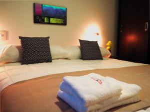 Cama ou camas em um quarto em Umbral del Aconcagua