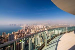 a view of the city from the observation deck at Luxury apartment on the 40th floor with amazing views in Benidorm