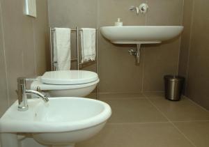 Koupelna v ubytování B&B Residenza Cavour