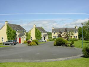 a row of houses with cars parked in a driveway at The Waterside Cottages in Nenagh