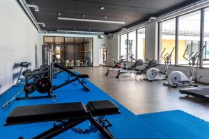Posilňovňa alebo fitness centrum v ubytovaní Apartament Limonkowy Kołobrzeg Podczele