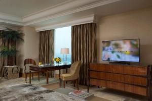 A television and/or entertainment centre at Hotel Mulia Senayan, Jakarta