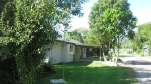 A garden outside Karamea River Motels