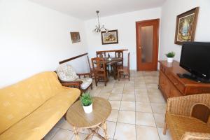 a living room with a couch and a tv at COSTA DAURADA APARTAMENTS - Regueral in Cambrils