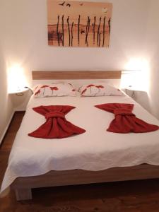 Postel nebo postele na pokoji v ubytování Apartment Porat