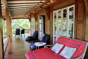 พื้นที่นั่งเล่นของ Uvita Bali Bosque Retreat