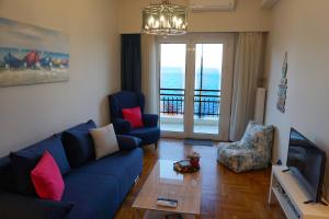 Posezení v ubytování Seaview apartment