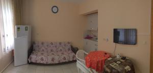 A television and/or entertainment centre at ÖZNUR APART OTEL