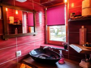 Koupelna v ubytování Kulla Dula Guesthouse