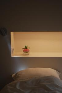 Een bed of bedden in een kamer bij In 't Groen