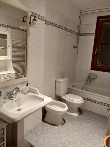 Ett badrum på La Casa di Cecco