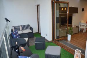 Posedenie v ubytovaní Apartament z widokiem na morze