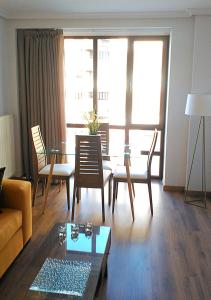 Posezení v ubytování Cangas Popa