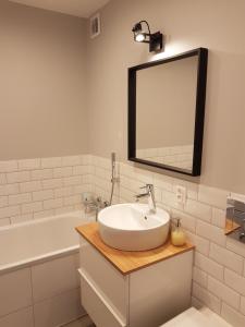 Kúpeľňa v ubytovaní Apartament Przymorze