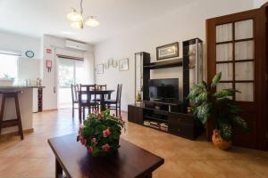 Et tv og/eller underholdning på Praia da Rocha, Algarve Sunny Apartment