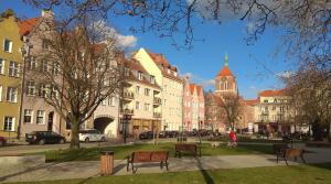 Budynek, w którym mieści się apartament