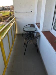 En balkong eller terrasse på Apartament Przy Skarpie