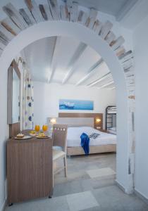 Postel nebo postele na pokoji v ubytování Naxos Holidays