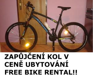 Jízda na kole v ubytování Apartmán Sofie se zahrádkou nebo okolí + 14 fotografií