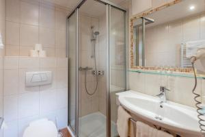 Koupelna v ubytování Gästehaus Herrmann