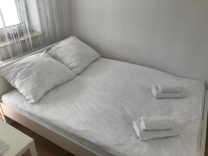 Ένα ή περισσότερα κρεβάτια σε δωμάτιο στο Apartament Studio Ryska