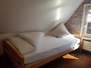 Postel nebo postele na pokoji v ubytování Elbe Ferien