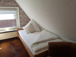 Postel nebo postele na pokoji v ubytování Elbe Ferien