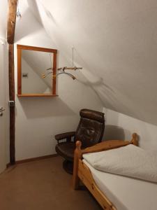 Postel nebo postele na pokoji v ubytování Elbe Ferien