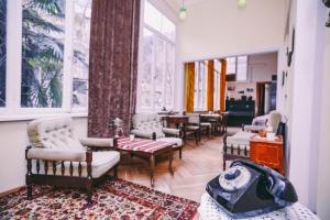 Istumisnurk majutusasutuses At Funicular Hostel