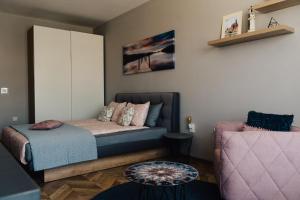 Posezení v ubytování Apartment K