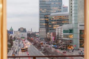 Výhľad na mesto Varšava alebo výhľad na mesto priamo z apartmánu