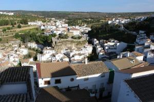 A general view of Setenil or a view of the city taken from the lodge