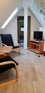 TV a/nebo společenská místnost v ubytování Pension "Lug ins Land"