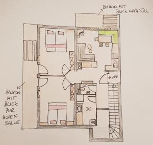 Půdorys ubytování Jodlhof