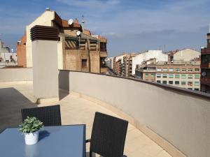 Balkón nebo terasa v ubytování Apartamentos Real Lleida