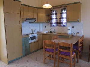 Kuchyň nebo kuchyňský kout v ubytování Stelios Apartments