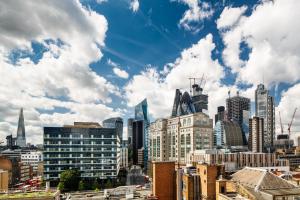 a view of a city skyline with buildings at ibis London City - Shoreditch in London