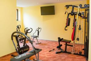 Fitness centrum a/nebo fitness zařízení v ubytování Gästehaus Loehnert GmbH + 18 fotografií