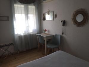 Postel nebo postele na pokoji v ubytování Hotel Le Méditérranée