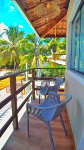 Balkón nebo terasa v ubytování Corvina Suites