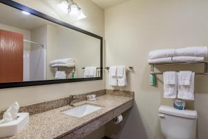 A bathroom at Cobblestone Inn & Suites - Lamoni