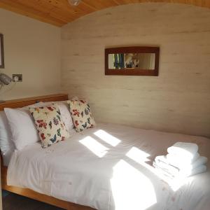 Postel nebo postele na pokoji v ubytování Dingle Way Glamping Annascaul