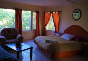 Uma área de estar em Familia Piatti B&B - Suites