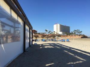 a view of the beach from a building at CL Picasso 8 in Playas de Orihuela